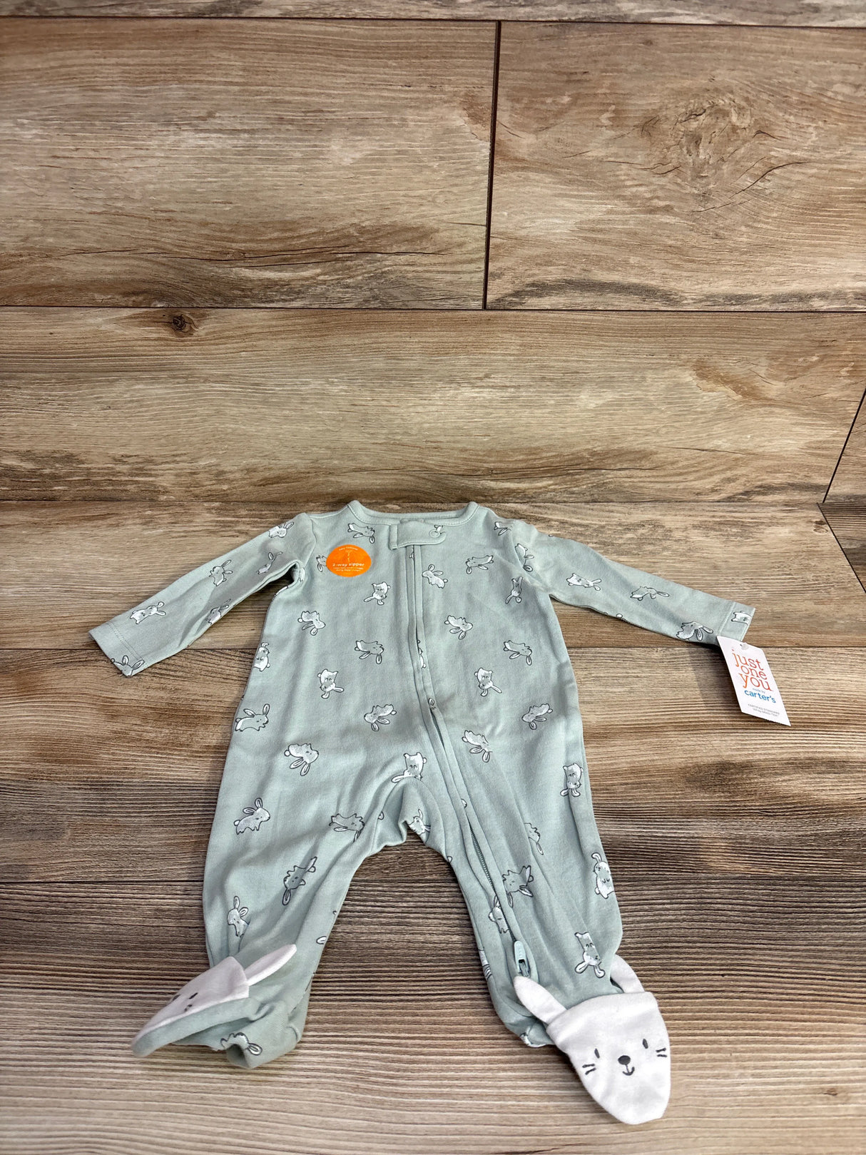 NEW Just One You Bunny Sleeper Sage sz 3m
