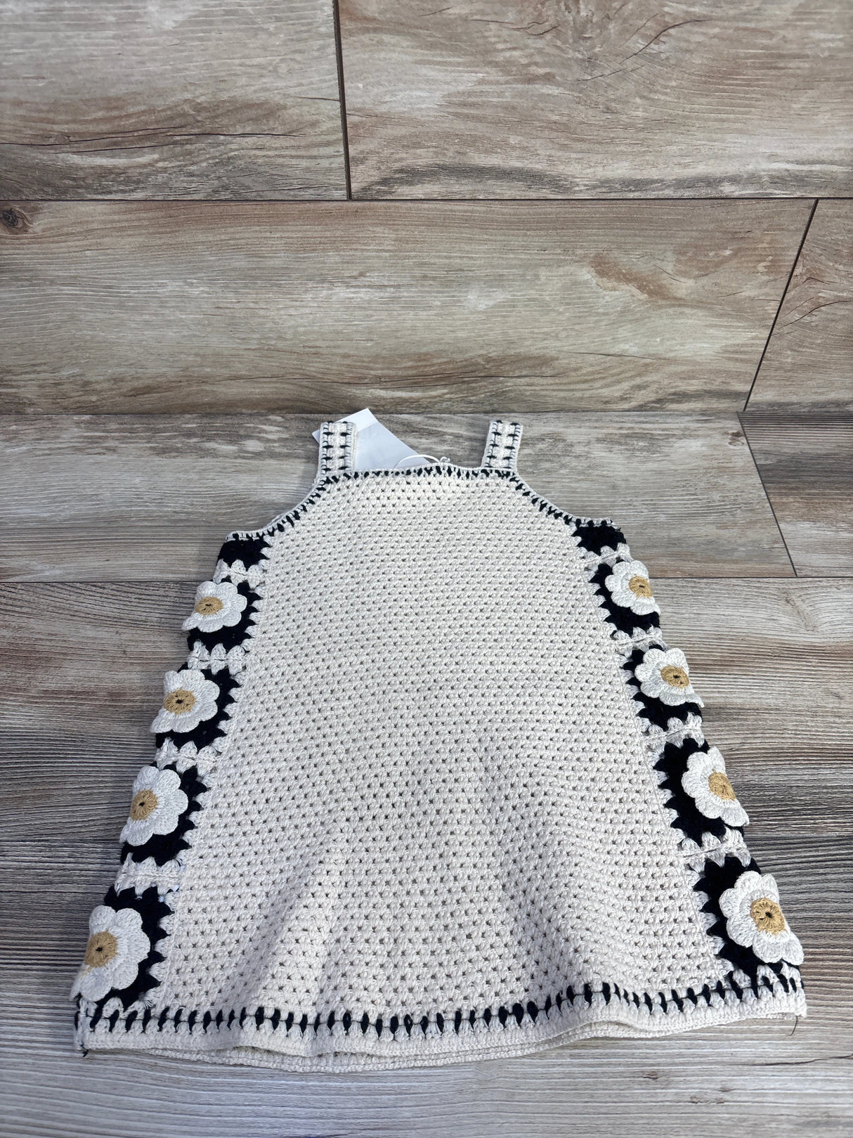 NEW Zara Crochet Sleeveless Dress Cream sz 3T