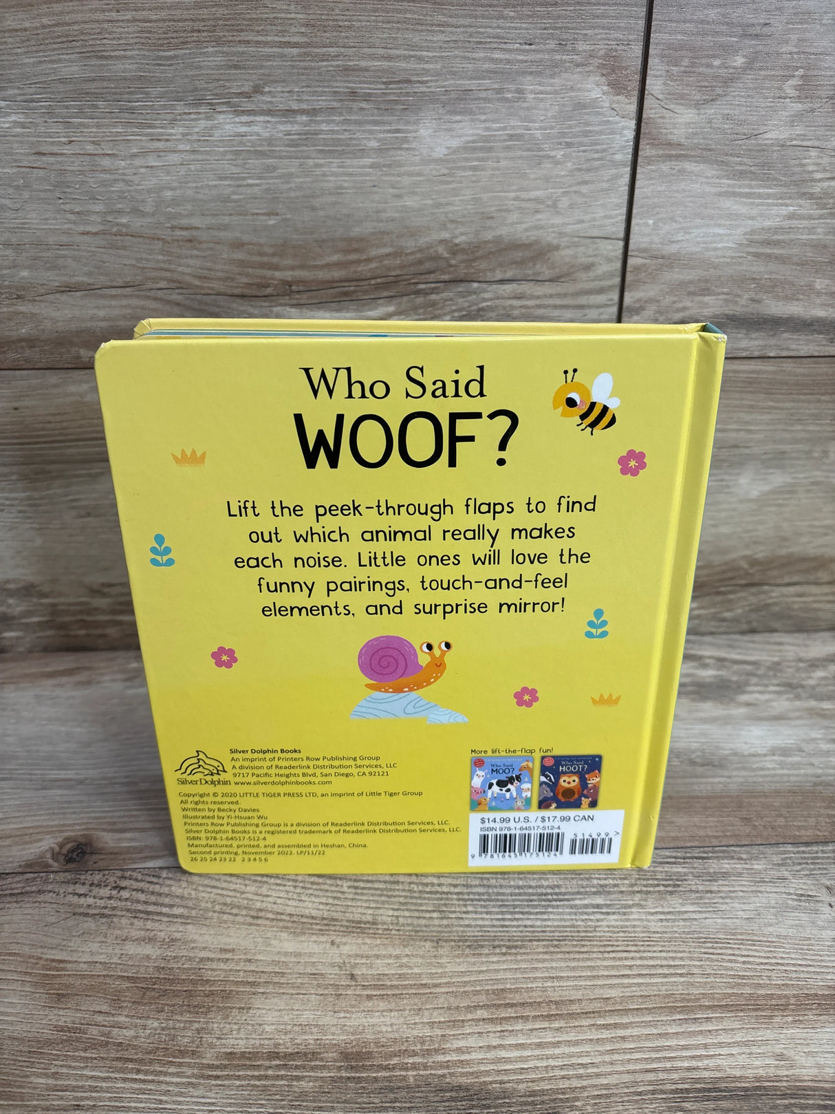 Who Said Woof?: A Lift-the-Flap Touch-and-Feel Board Book