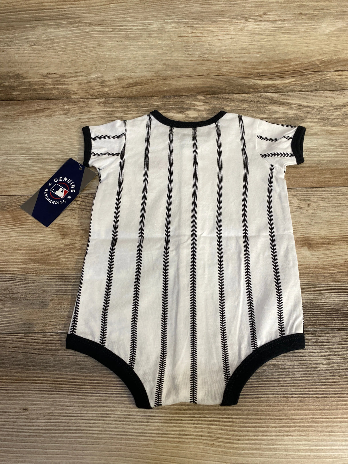 NEW MLB San Francisco Giants Pinstripe Power Hitter Romper sz 3/6m - Me n Mommy To Be