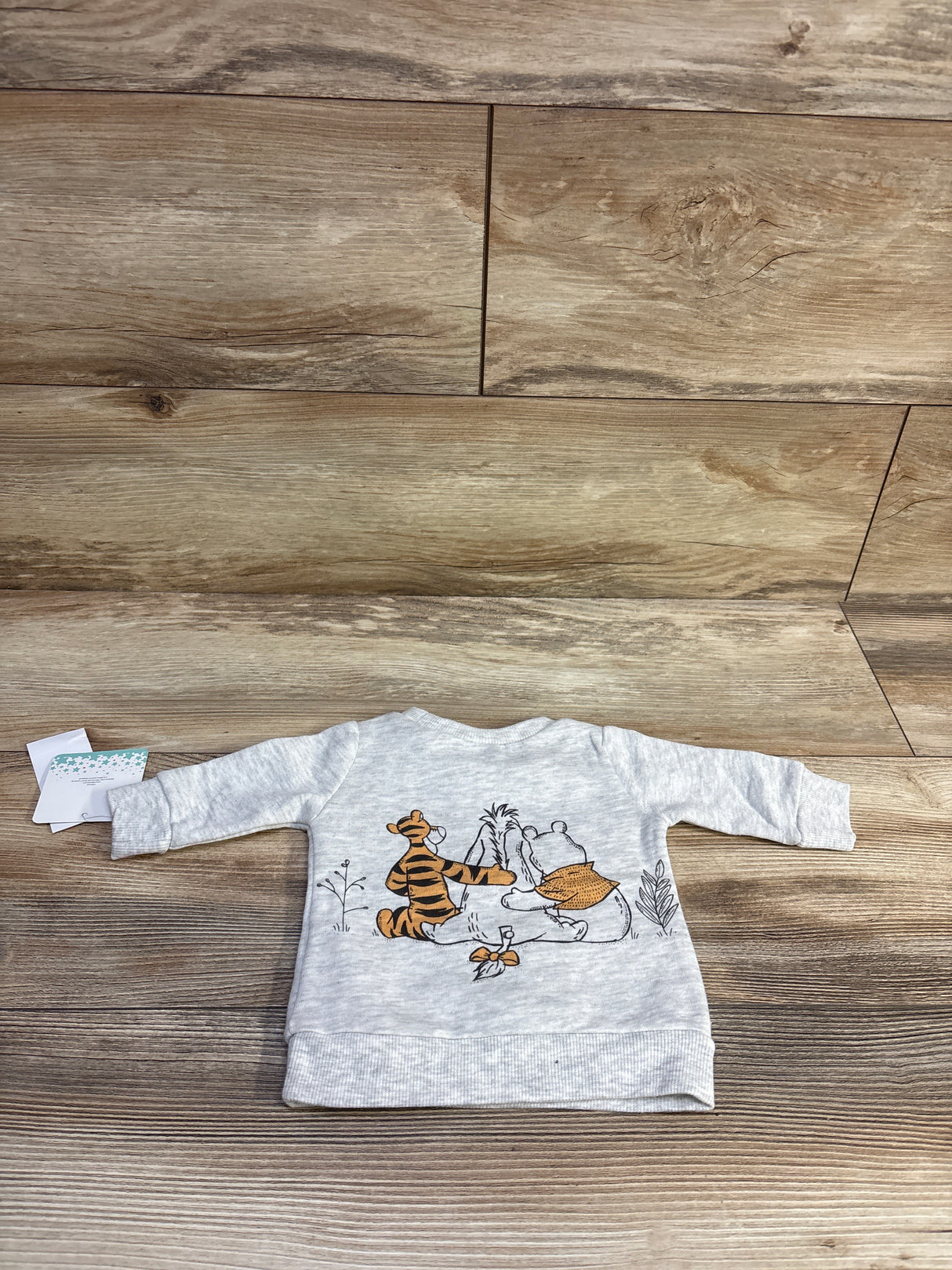 NEW Disney Baby Winnie The Pooh Pullover Sweatshirt Grey sz Newborn