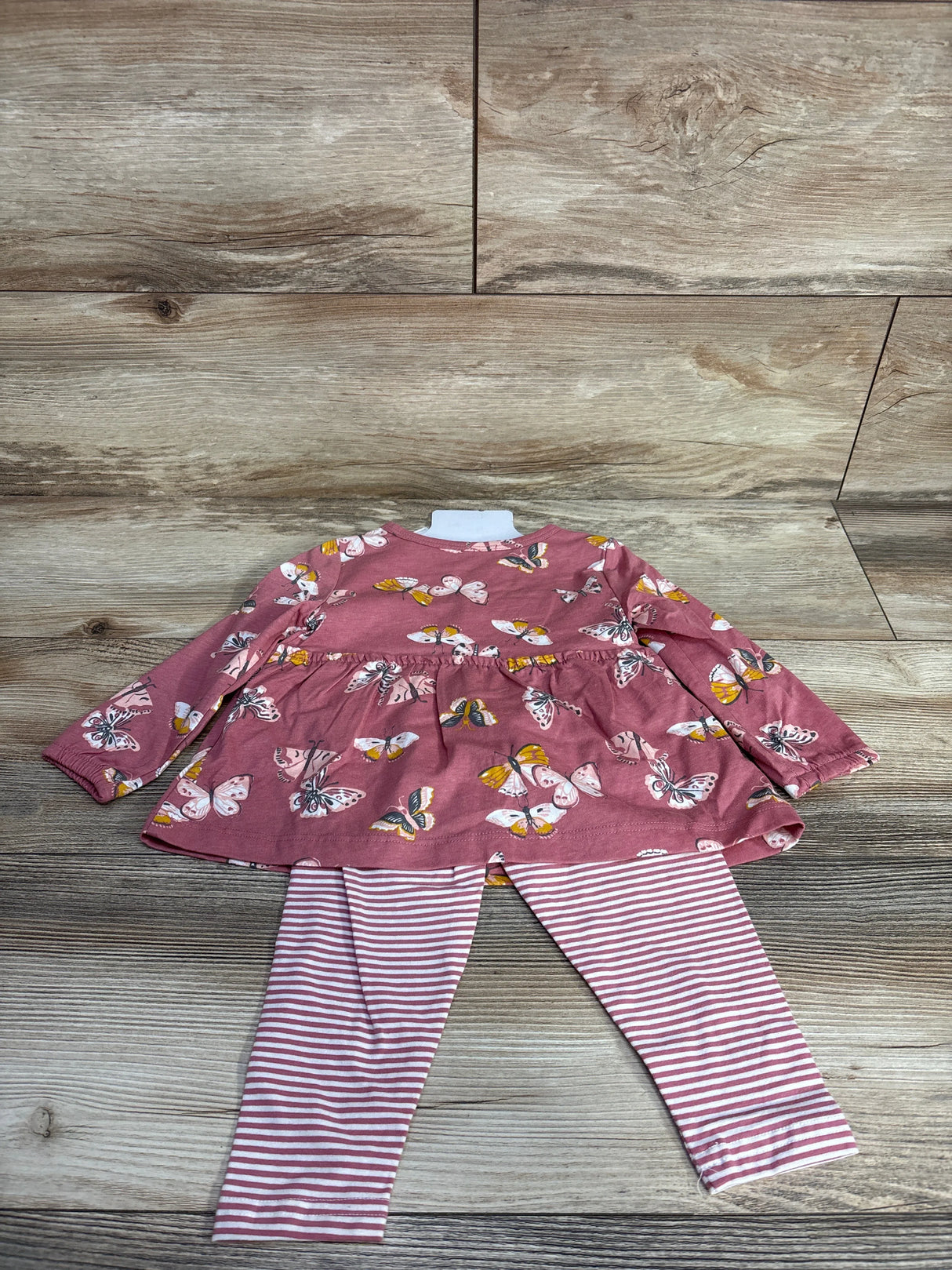 NEW Carter's 2pc Butterfly Tunic & Leggings Set Pink sz 18m