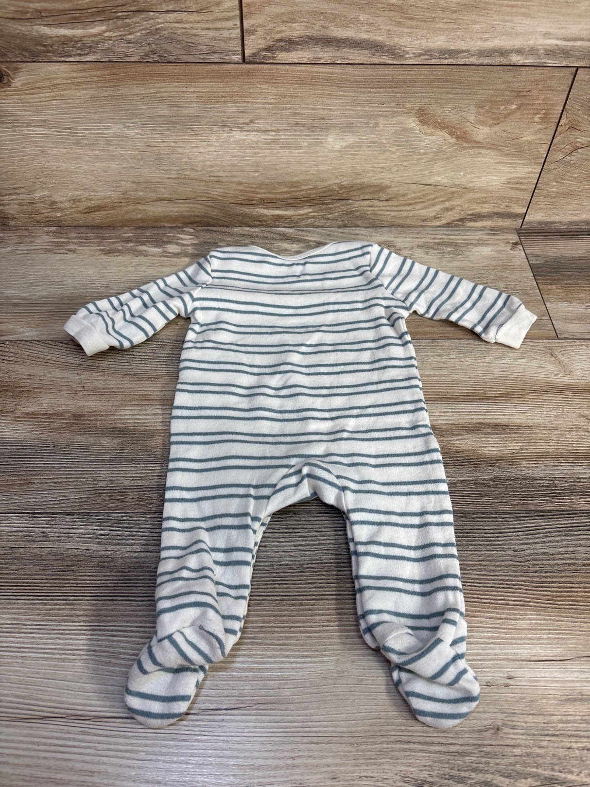 Calvin Klein Striped Footed Coverall White sz 0-3m