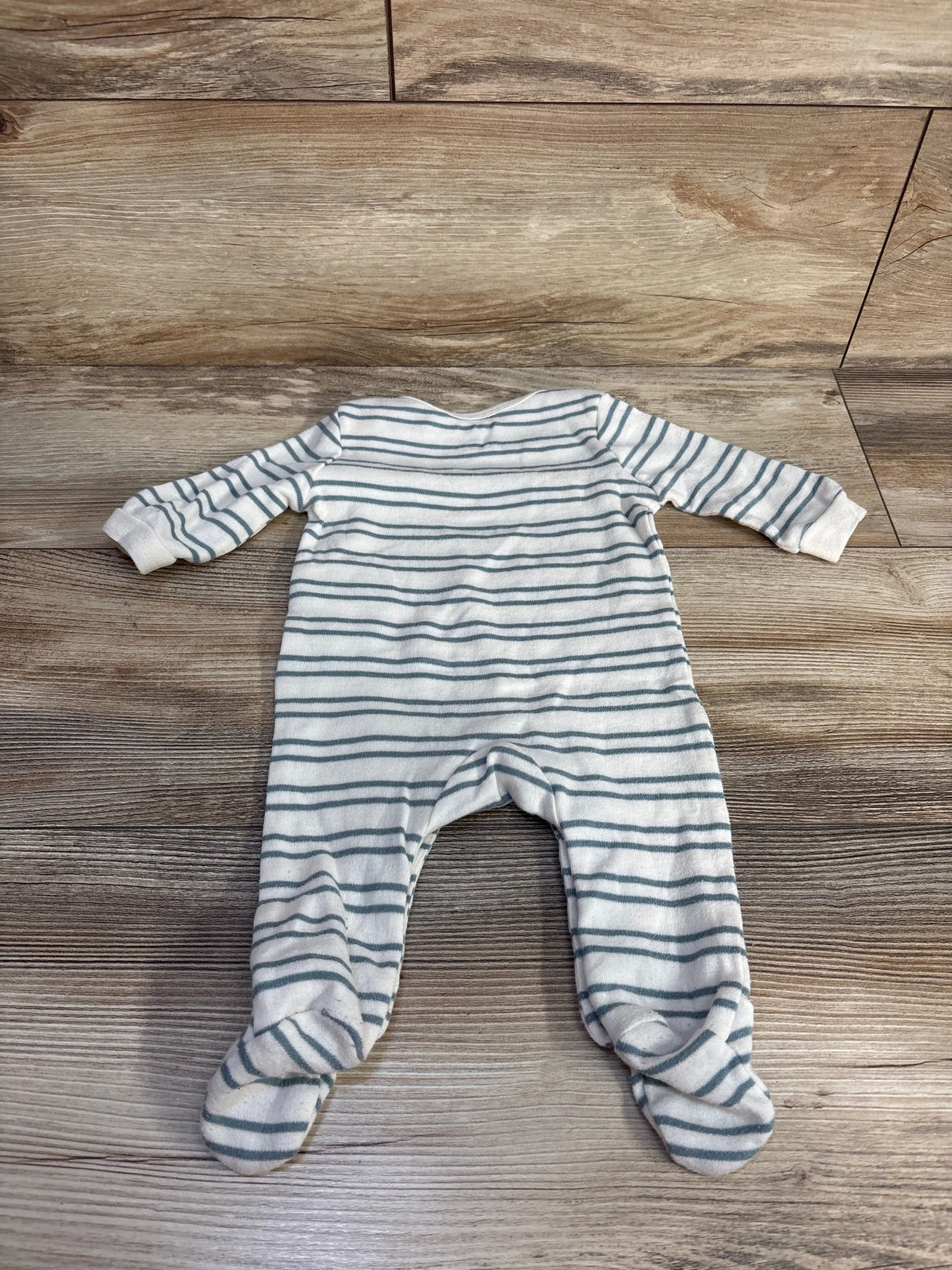 Calvin Klein Striped Footed Coverall White sz 0-3m