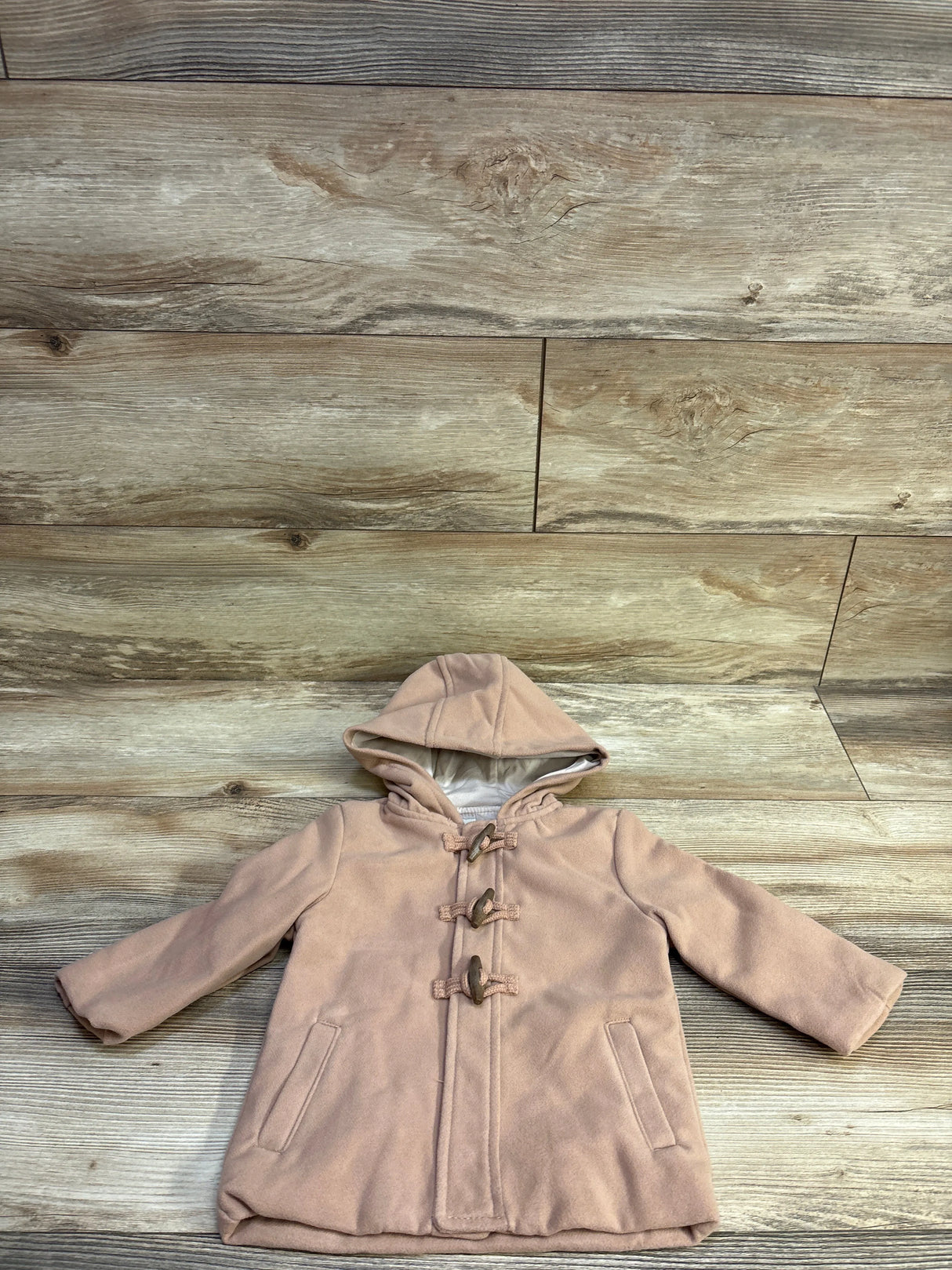 Oshkosh Hooded Fashion Toggle Button Jacket Pink sz 12m