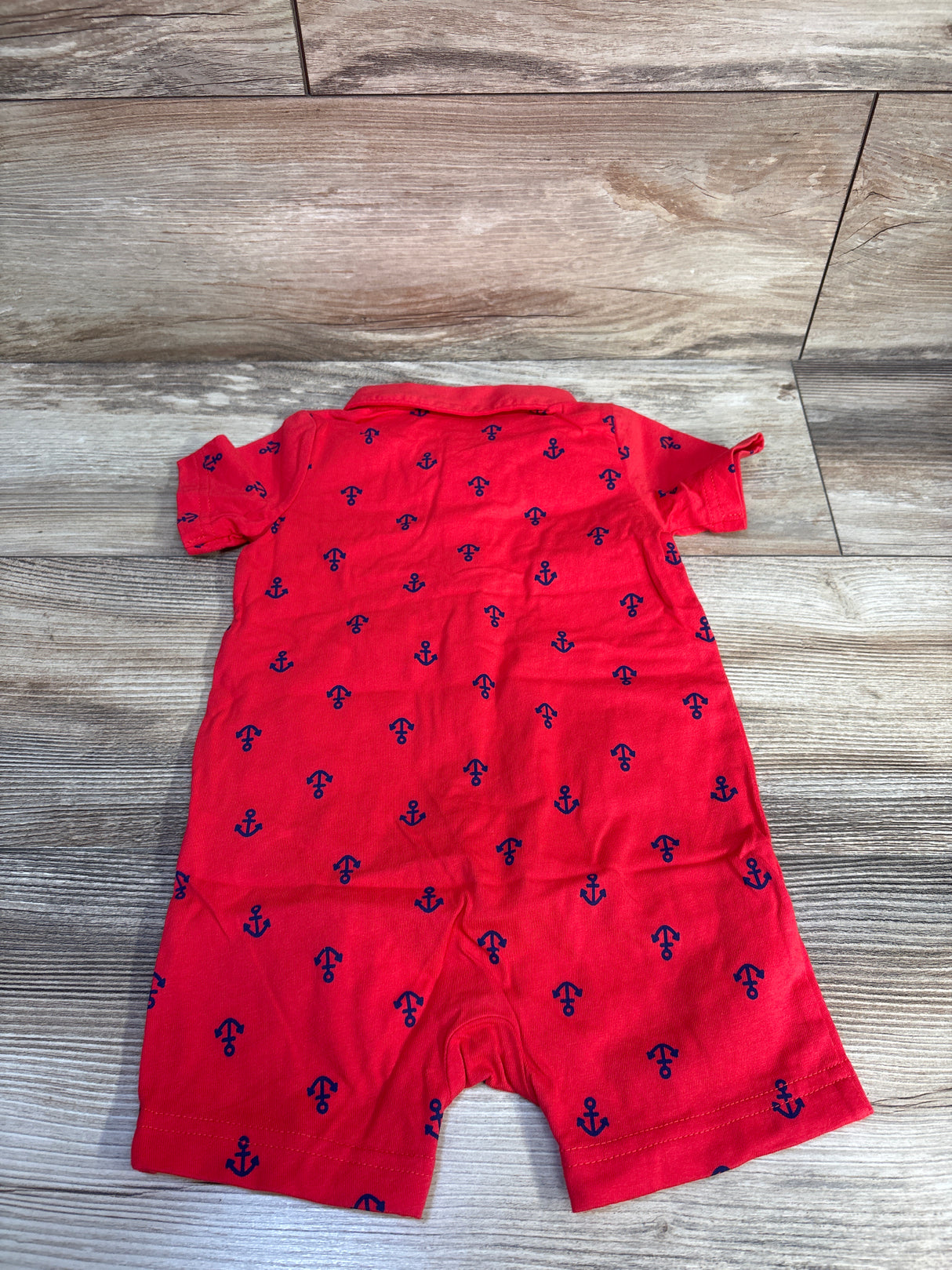 NWOT Simple Joys Polo Shortie Romper Red sz 18m