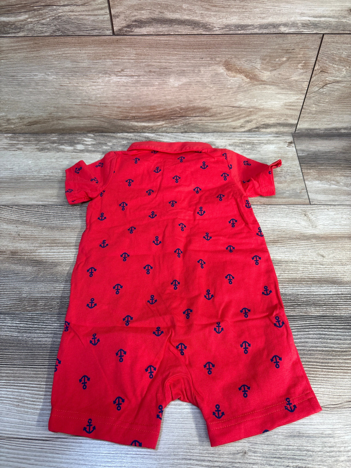 NWOT Simple Joys Polo Shortie Romper Red sz 18m