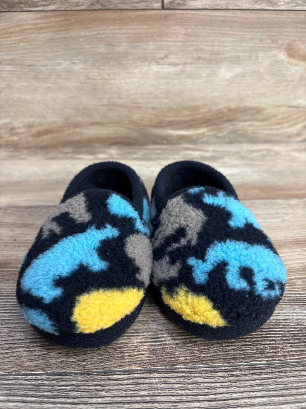 Wonder Nation Dinosaur Slippers Navy sz 5-6c