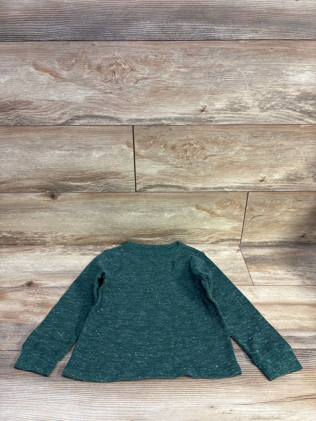 Cat & Jack Waffle Knit Shirt Green sz 4T