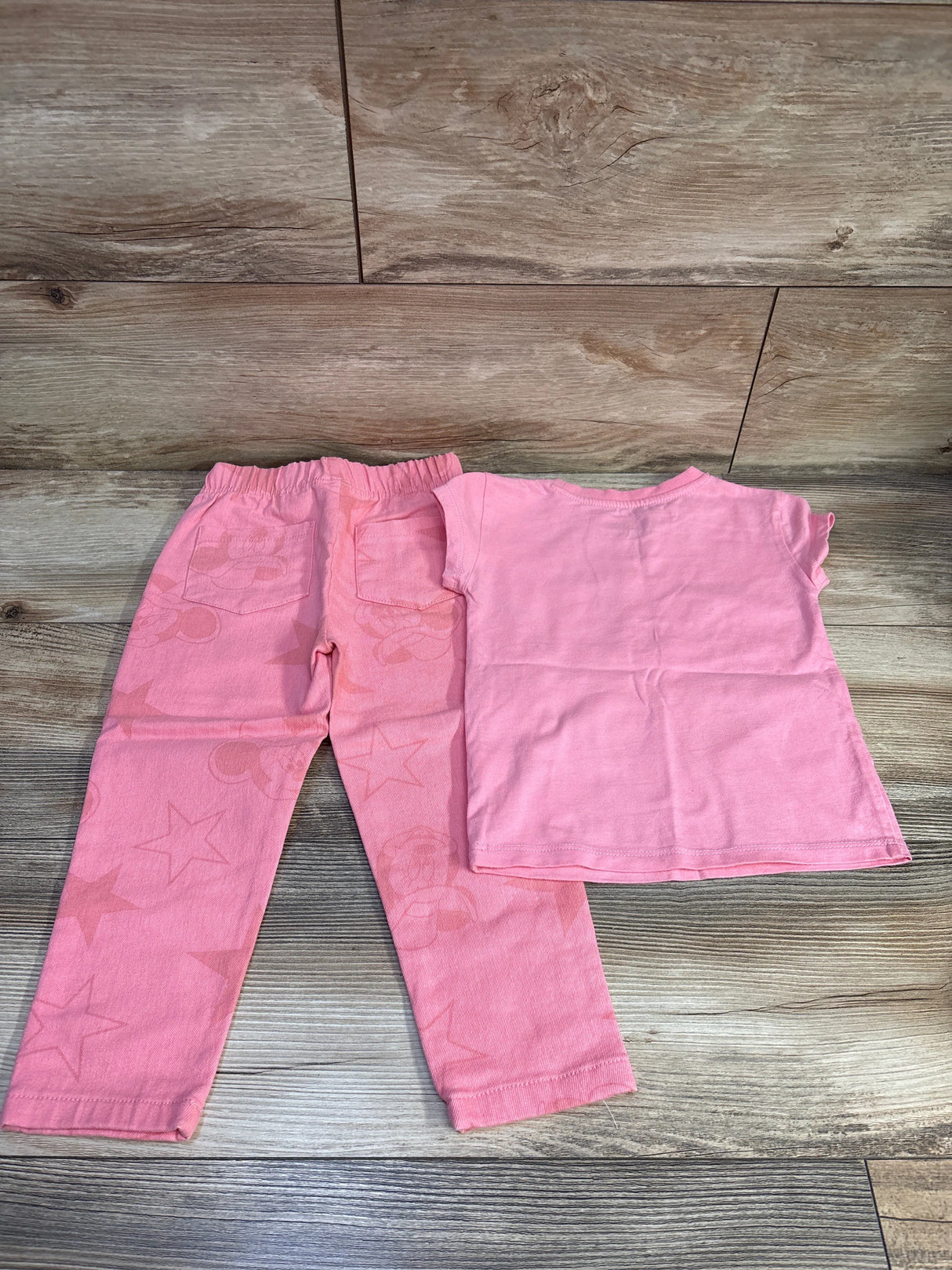 Disney Minnie Mouse 2pc Shirt & Jeans Set Pink sz 3T