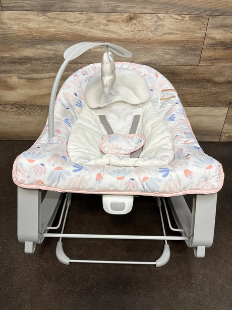 Ingenuity Keep Cozy 3-in-1 Grow with Me Baby Bouncer, Rocker & Toddler Seat Pink Burst - Me n Mommy To Be