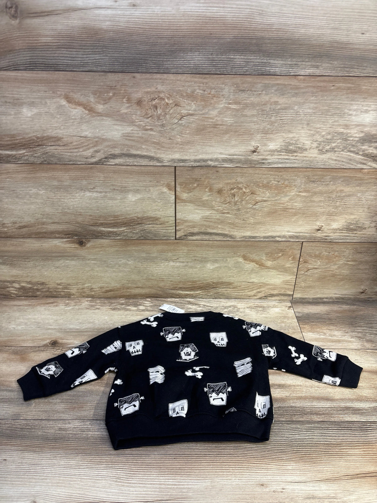 NEW Baby Gap VintageSoft Halloween Pullover Sweatshirt Black sz 18-24m