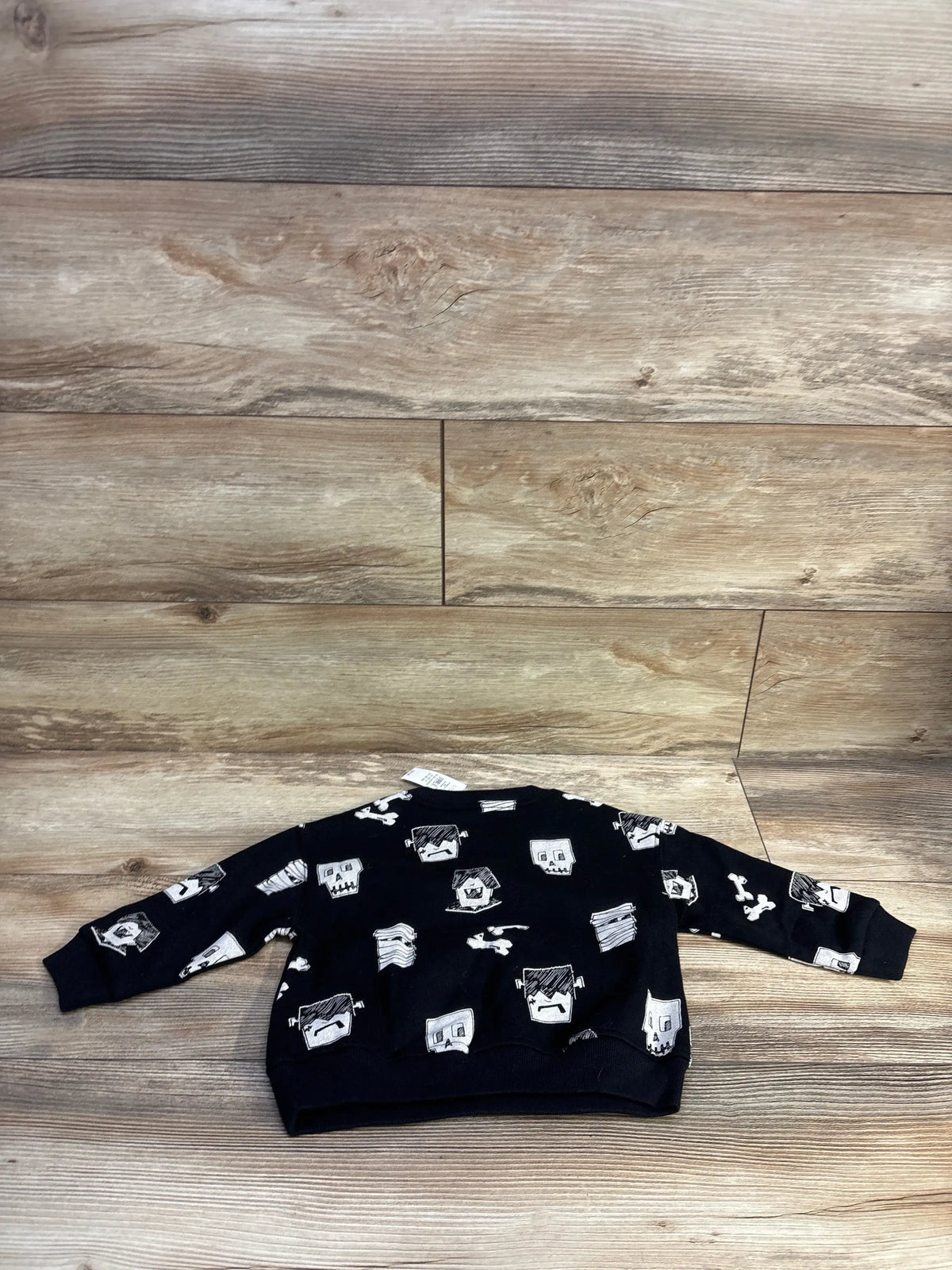 NEW Baby Gap VintageSoft Halloween Pullover Sweatshirt Black sz 18-24m
