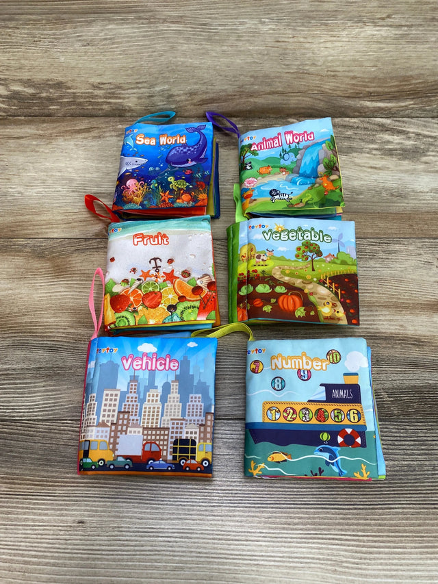 Teytoy 6Pc My First Soft Crinkle Cloth Book - Me n Mommy To Be