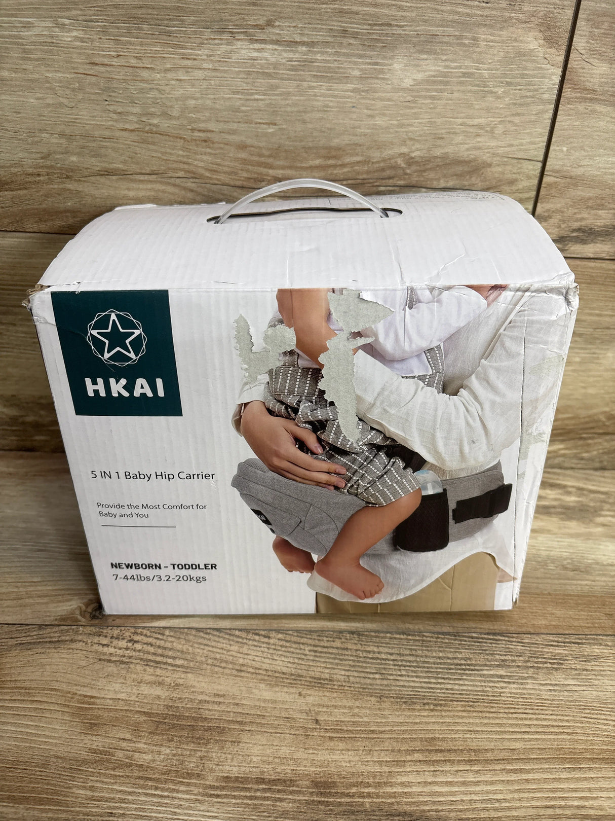 NEW HKAI 5-in-1 Baby Hip Carrier Grey 7-44lbs