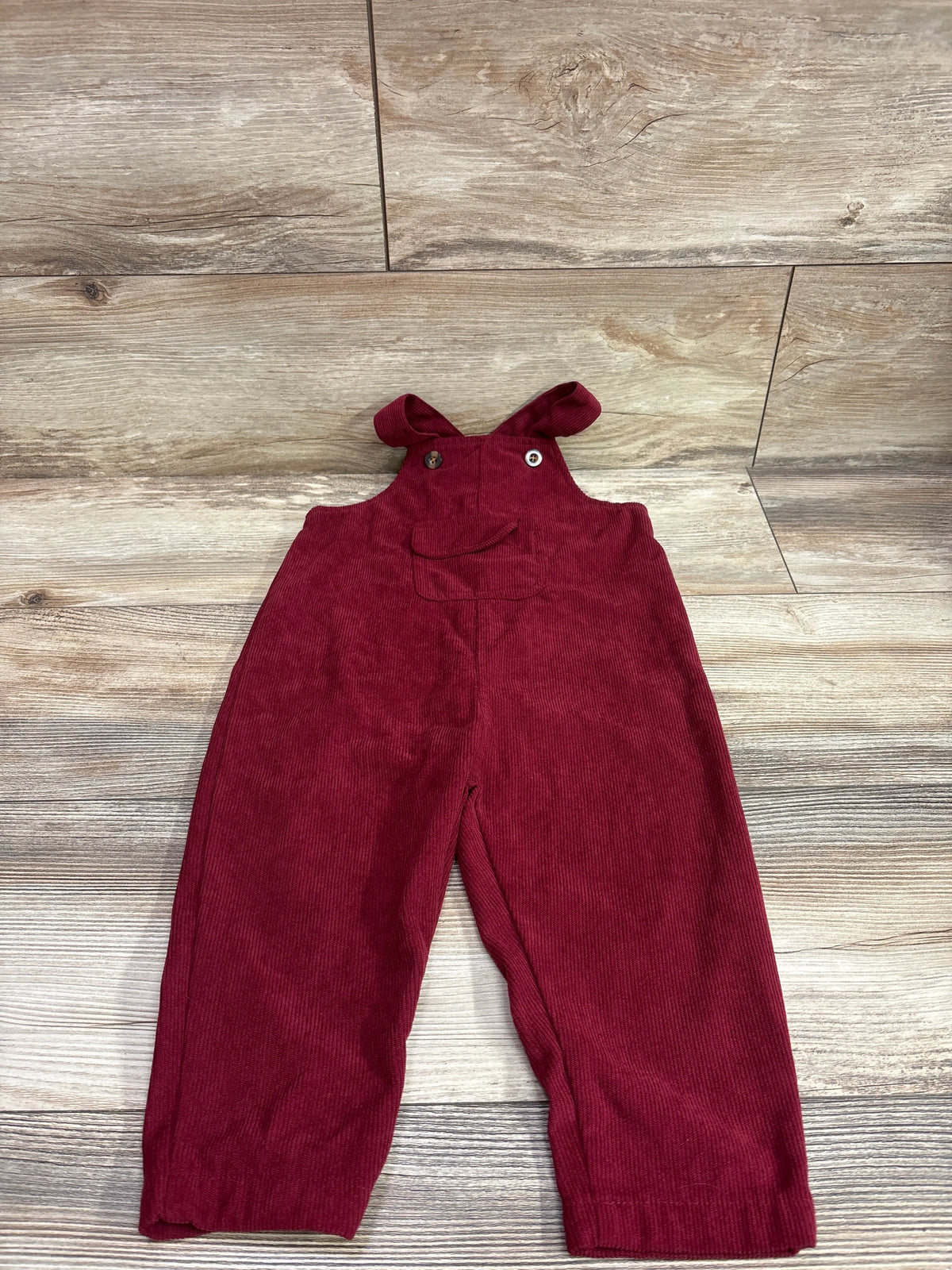 Shein Corduroy Overalls Red sz 18-24m