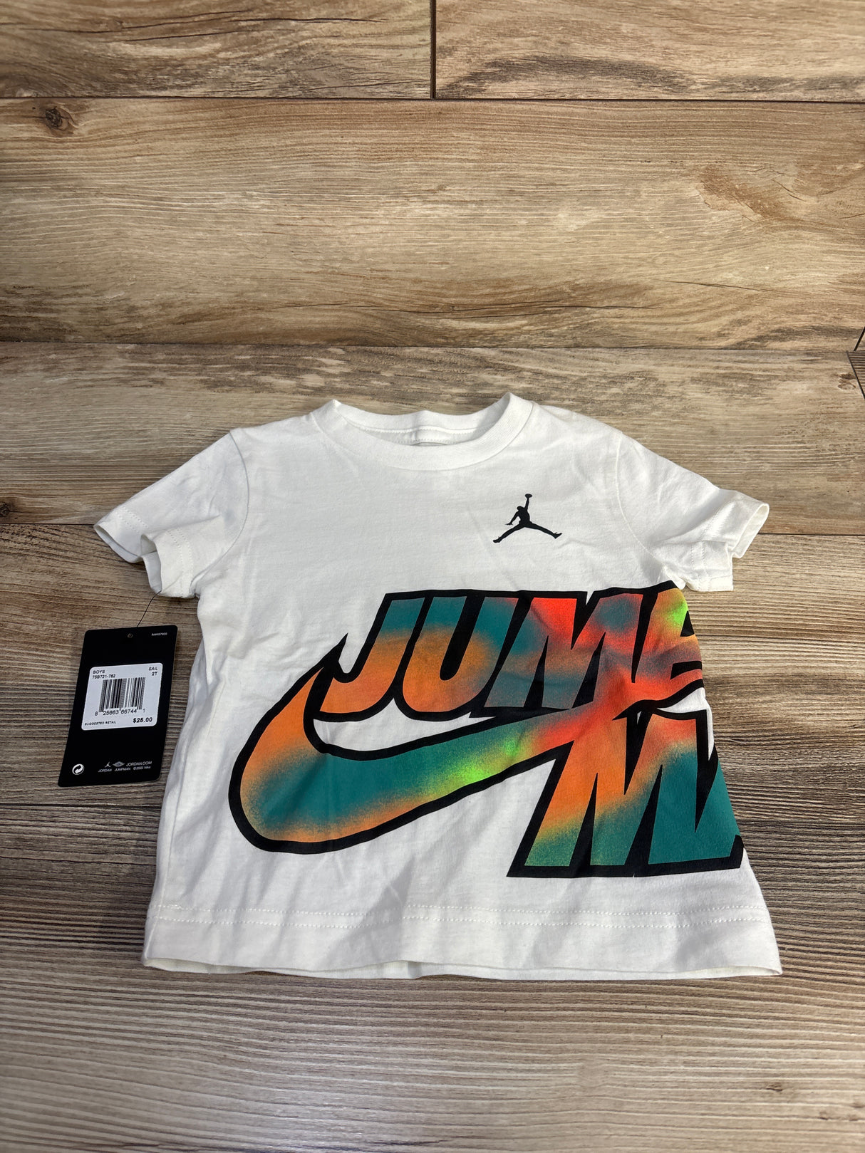 NEW Jordan Jumpman Shirt White sz 2T