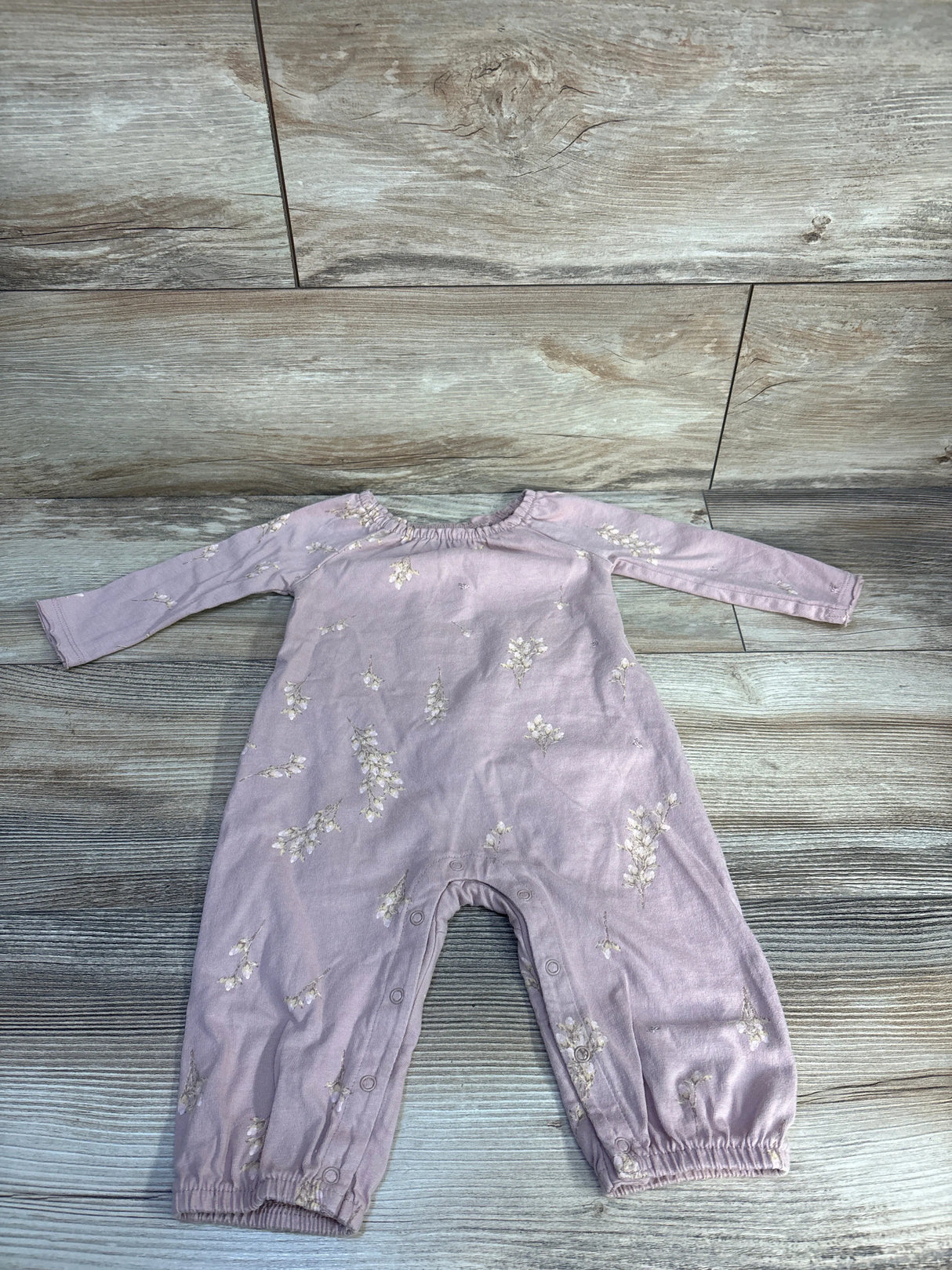 Burt's Bees Baby Floral Coverall Pink sz 3-6m
