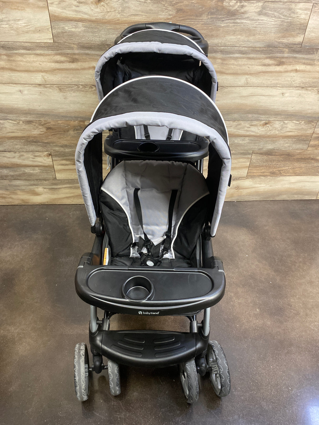 Baby Trend Sit N' Stand Double Stroller in Stormy