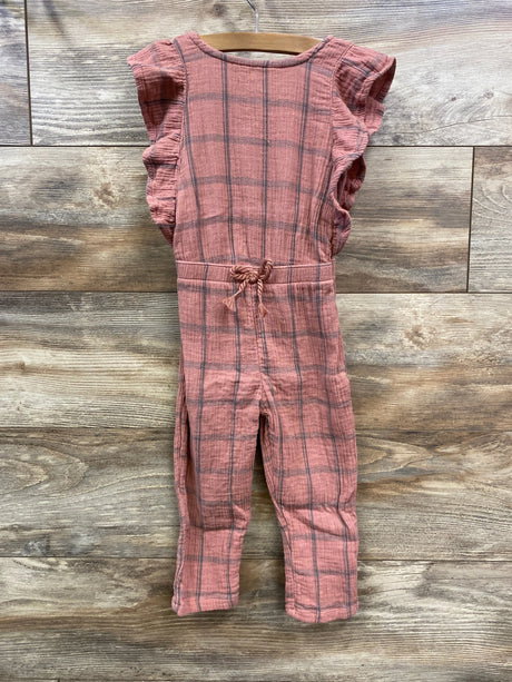 Easy-Peasy Ruffle Jumpsuit Pink sz 3T - Me n Mommy To Be
