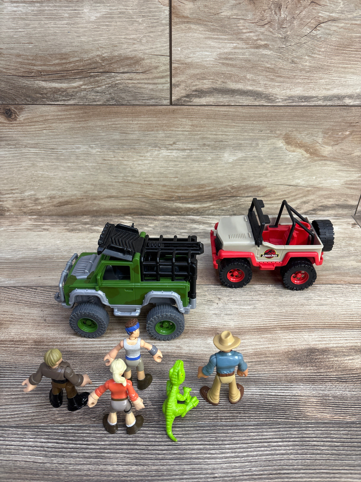 Fisher Price Imaginext Jurassic World Vehicles & Figures 7pc Set