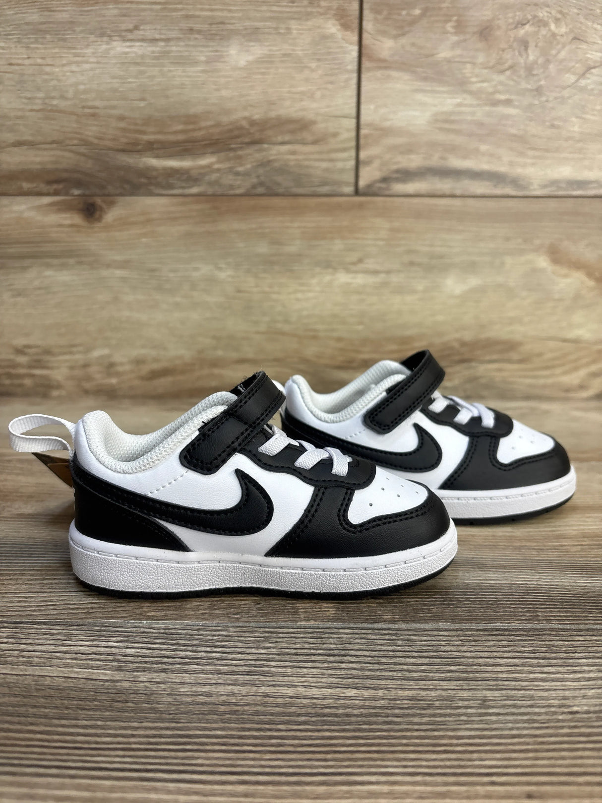 NEW Nike Court Borough Low Recraft TD 'Black White' Sneakers sz 7c