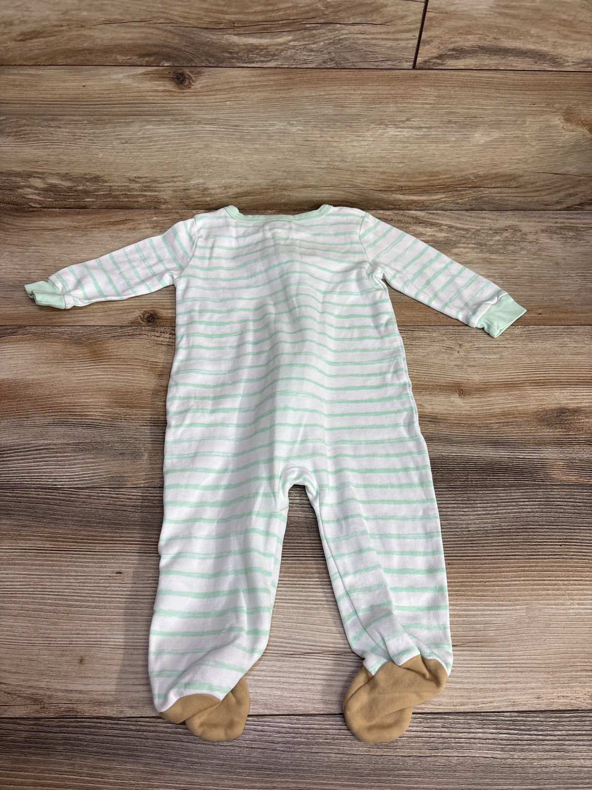 Koala Baby Striped Sleeper White sz 9m