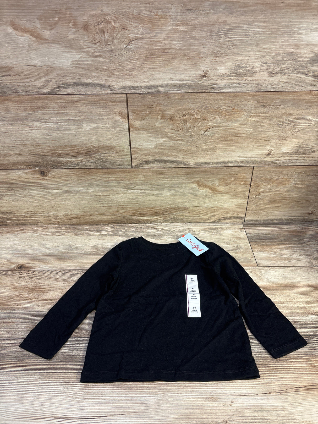 NEW Cat & Jack Long Sleeve Shirt Black sz 3T