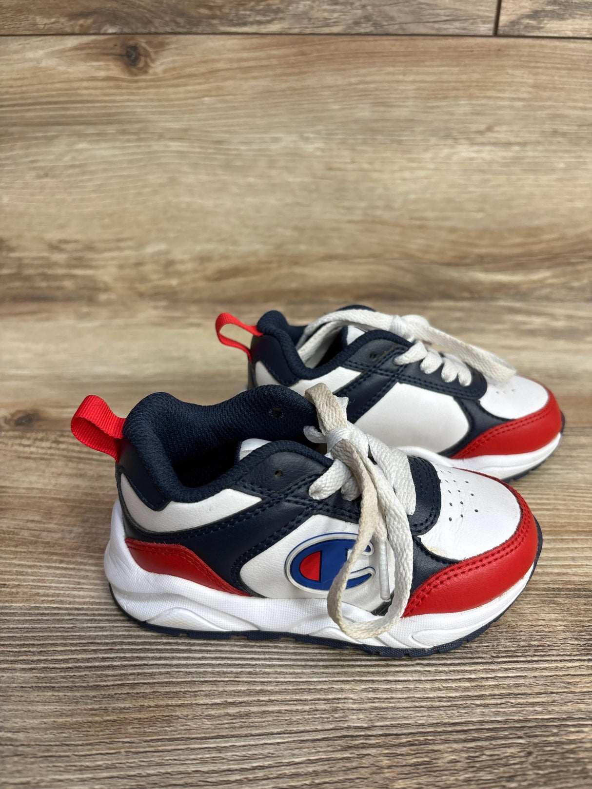 Champion 93Eighteen SP Block Sneakers White sz 6c