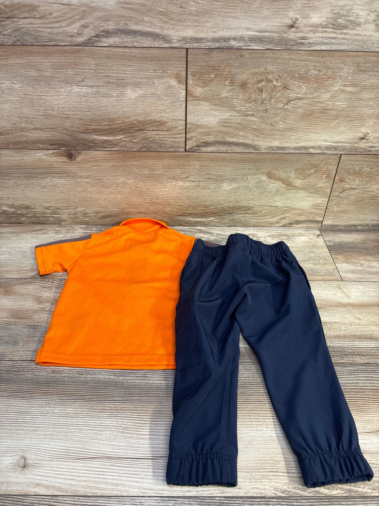 Body Glove 2pc Active Polo Shirt & Joggers Set Orange sz 12m