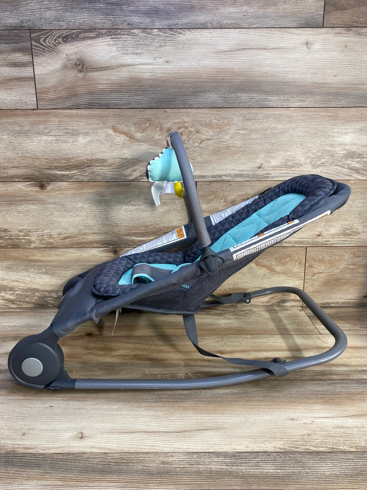 Summer Infant 2-in-1 Bouncer & Rocker Duo, Grey/Teal