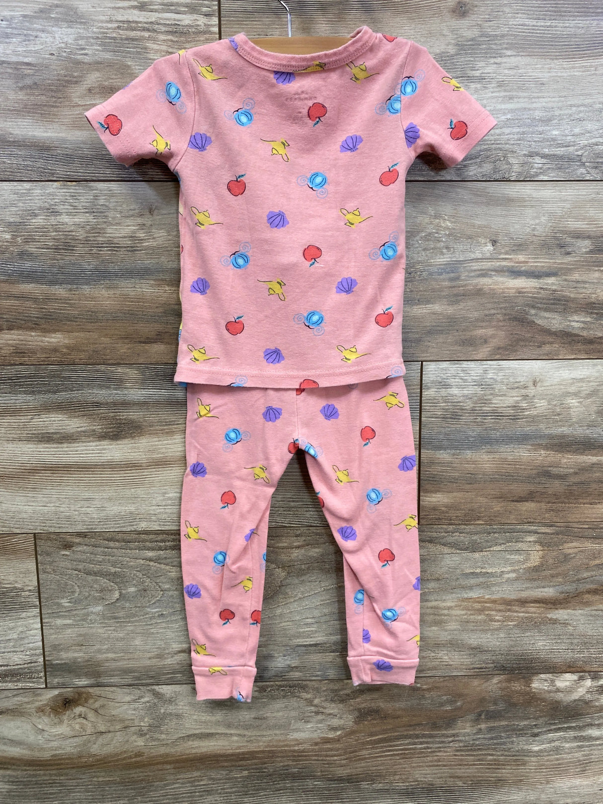 Disney Princess 2pc Pajama Set Pink sz 4T