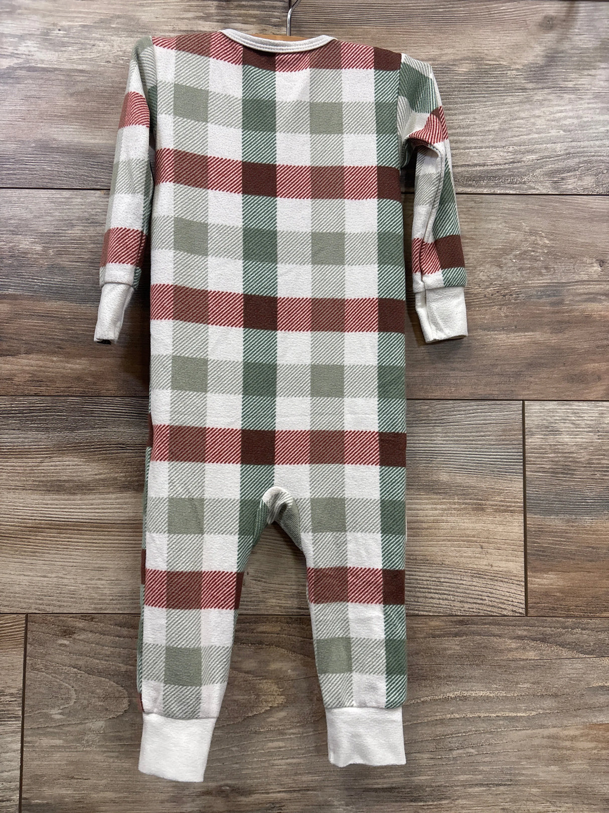 Modern Moments Plaid Sleeper ivory sz 18m
