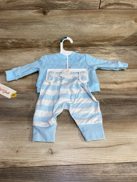 NEW Cat & Jack 2pc Happy Together Sweatshirt & Pants Blue sz 0-3m - Me n Mommy To Be