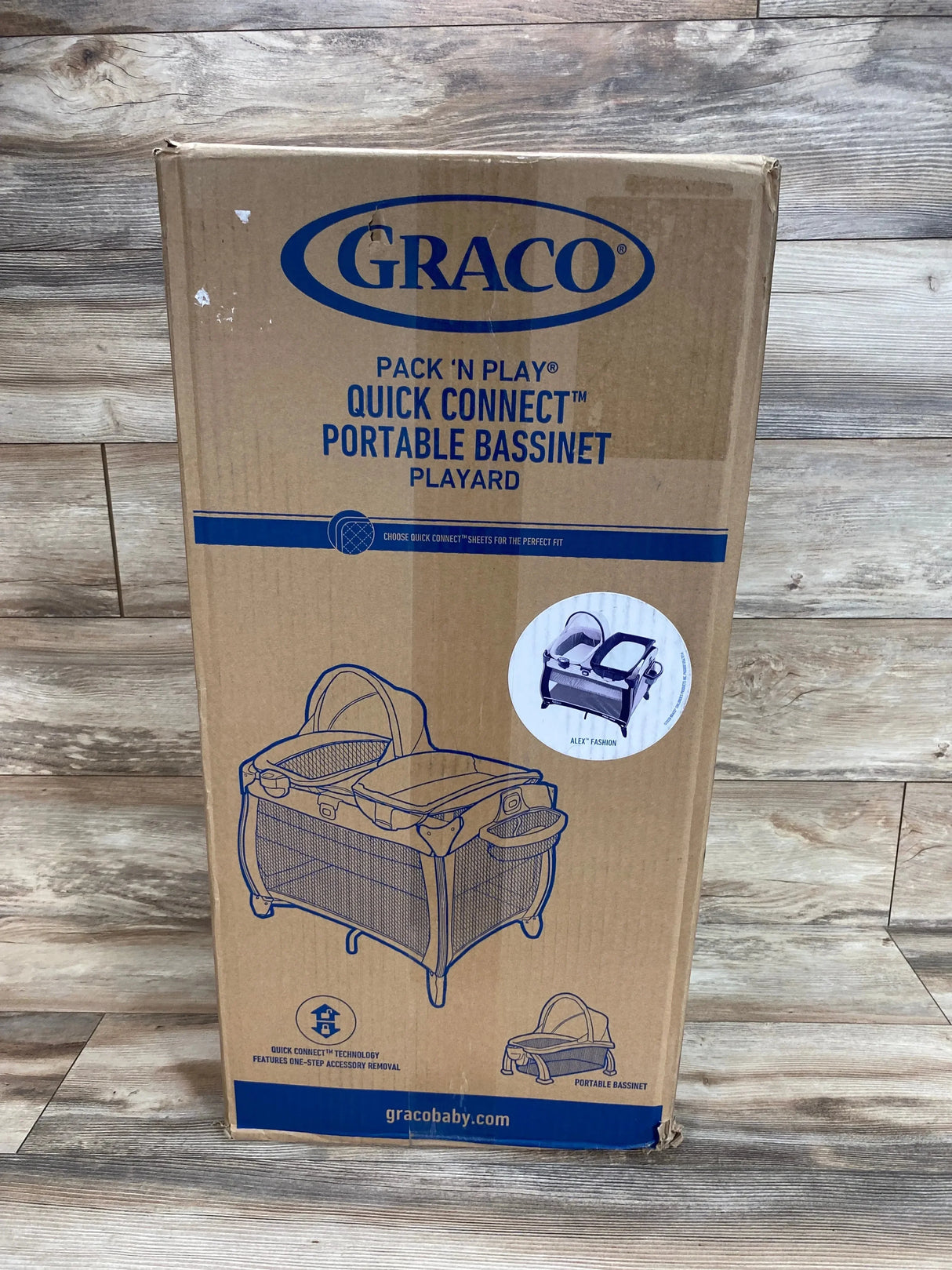 NEW Graco Pack 'N Play Quick Connect Portable Bassinet Playard in Alex - Me n Mommy To Be