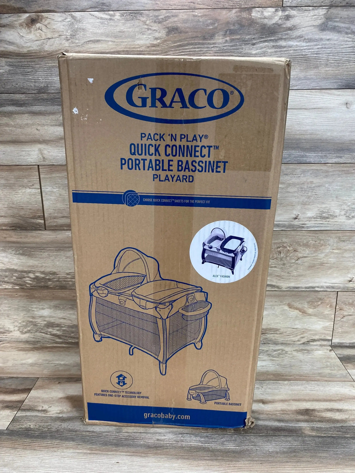 NEW Graco Pack 'N Play Quick Connect Portable Bassinet Playard in Alex - Me n Mommy To Be
