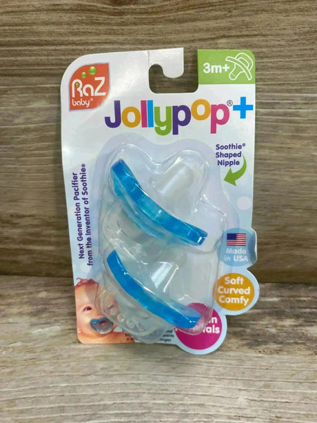 NEW Raz Baby JollyPop Pacifiers 2Pk sz 3m+ - Me n Mommy To Be