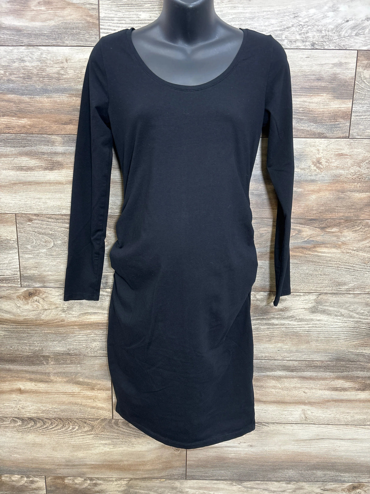 Old Navy Maternity Long-Sleeve Bodycon Dress Black sz Medium