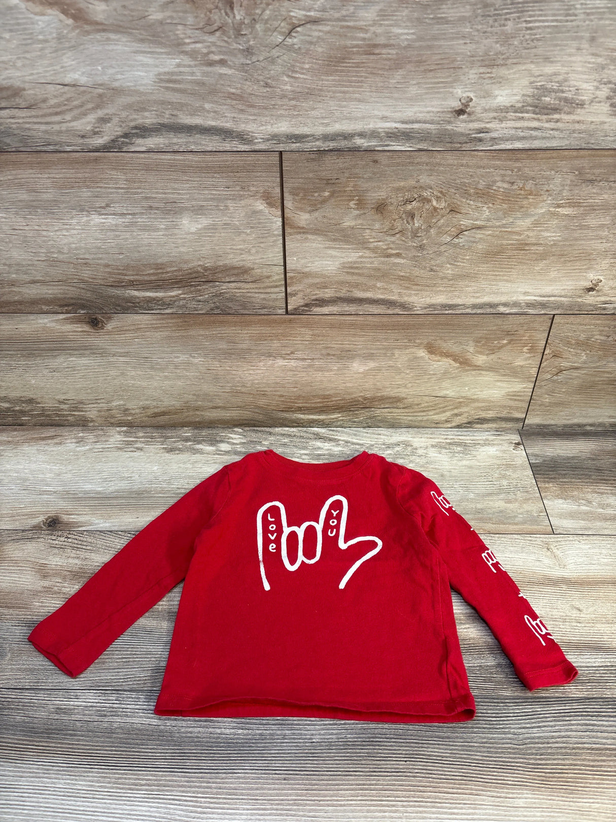 Old Navy Love You Shirt Red sz 2T