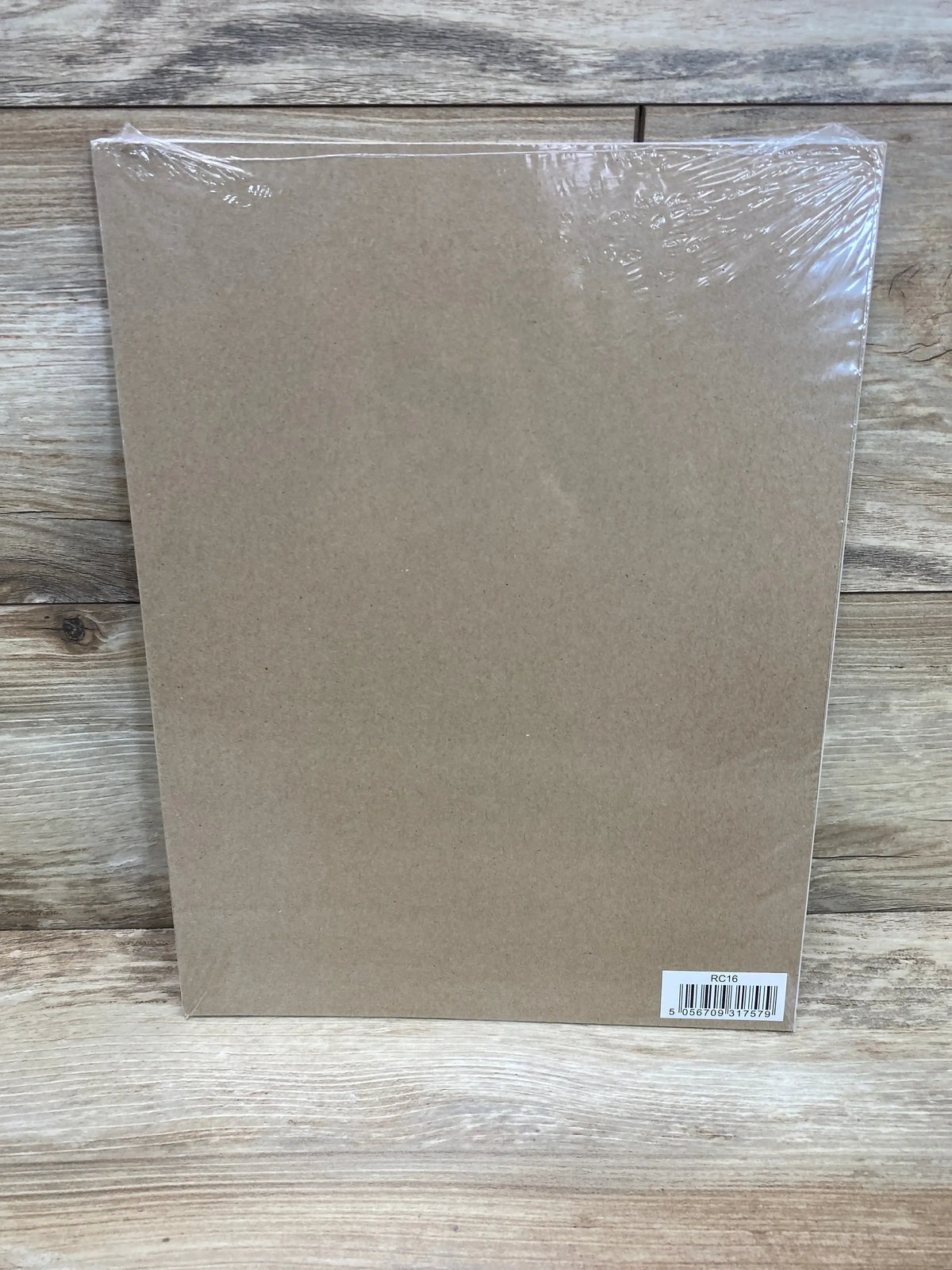 Front view of NEW Central.23 reward chart showing plain brown back sealed in plastic with barcode on lower right