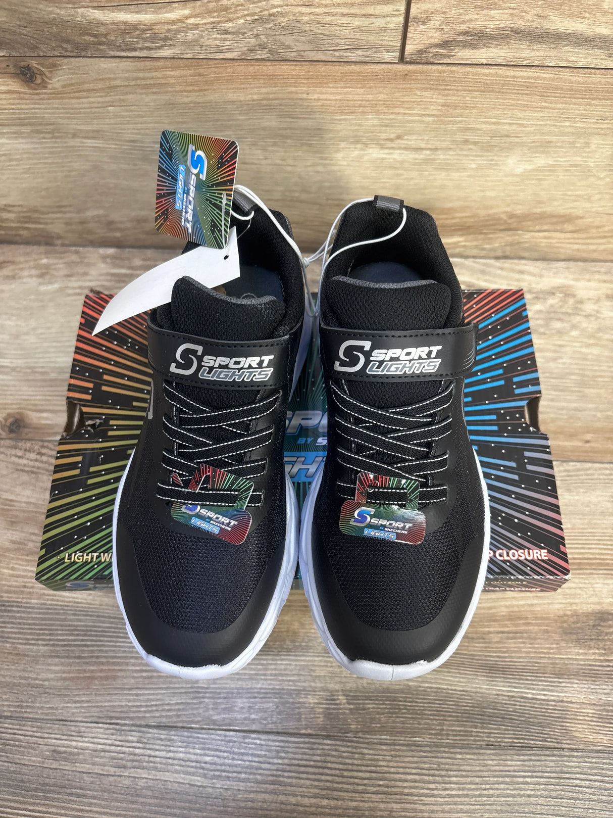 NEW Sketchers S Sport Jaycob 2.0 Sneakers Black sz 2Y