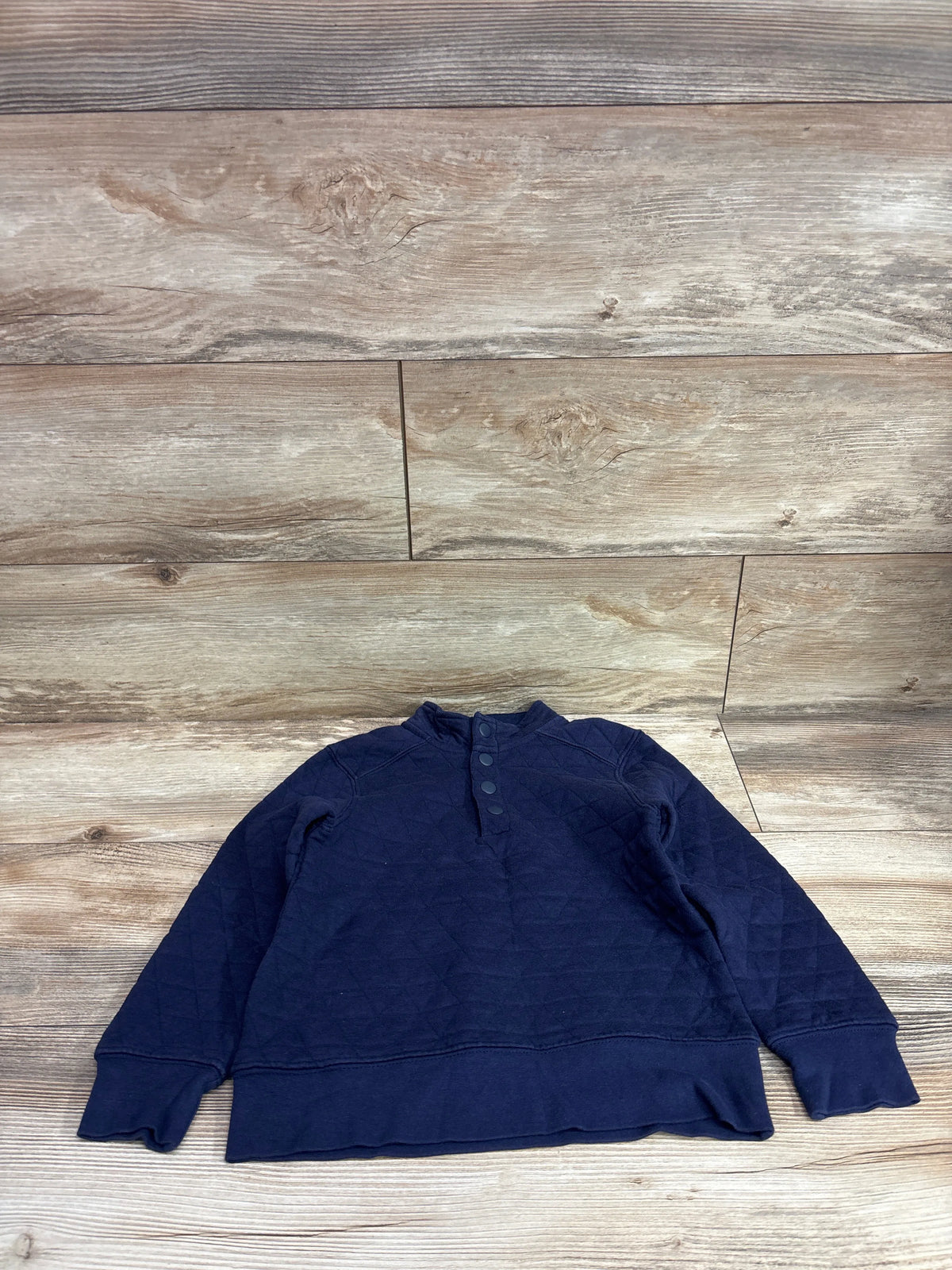 Tommy Bahama Quilted Henley Sweatshirt Navy sz 5/6T