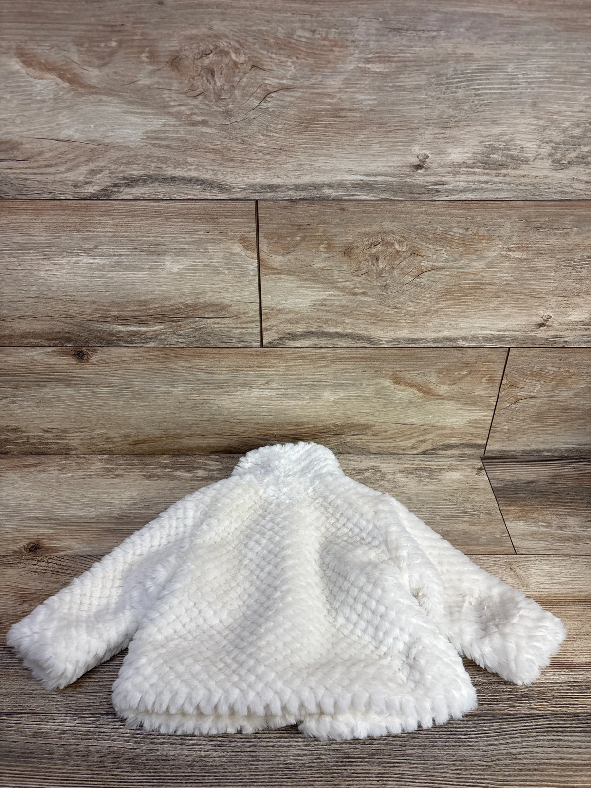 Cat & Jack Faux Fur Jacket Cream sz 6-9m