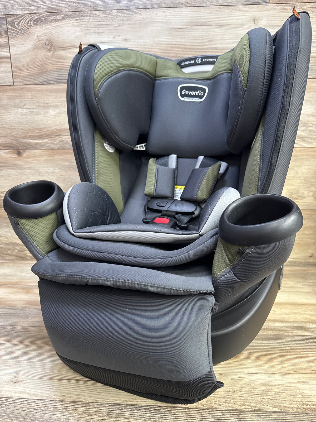 Evenflo Revolve 360 Extend All-in-One Rotating Convertible Car Seat - Rockland Green