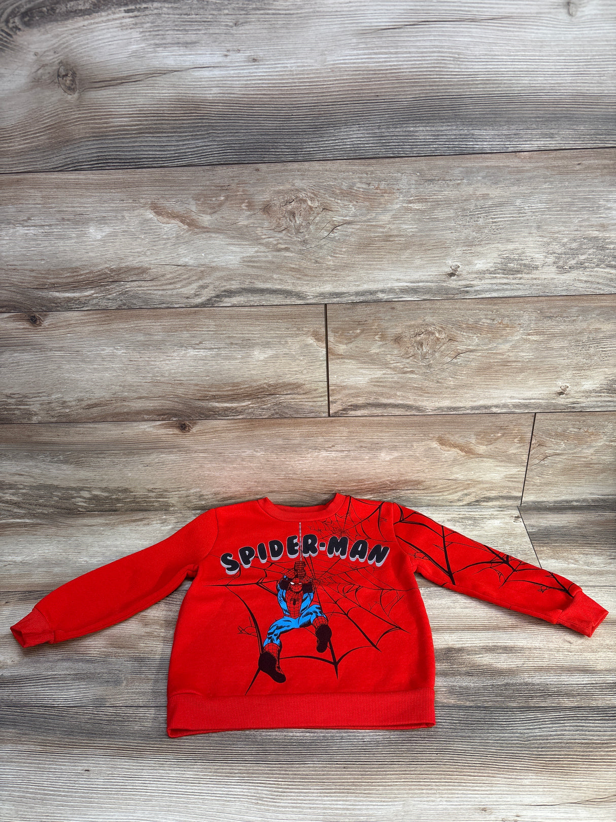 Marvel Comics Spider Man Sweatshirt Red sz 5T