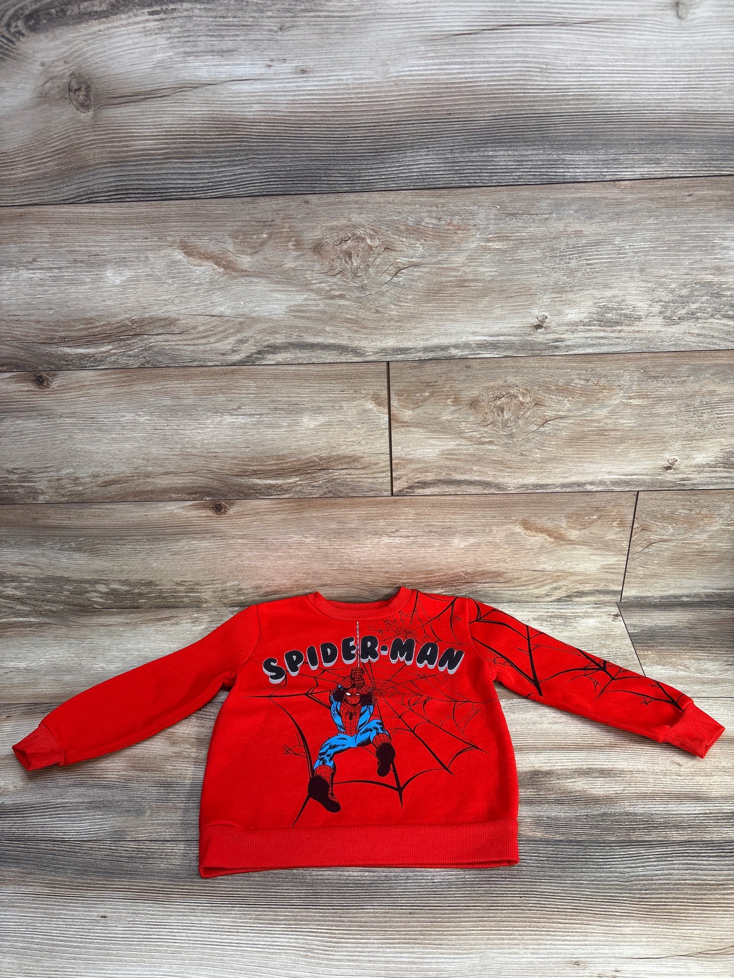 Marvel Comics Spider Man Sweatshirt Red sz 5T