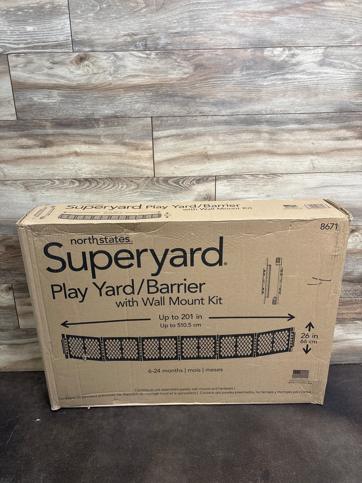 NEW North States - Superyard Freestanding 6-Panel Playpen