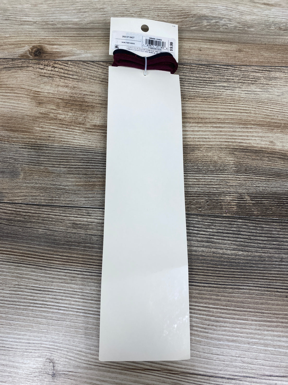 NEW Cat & Jack Woven Zip Necktie - Wine Red sz S/M