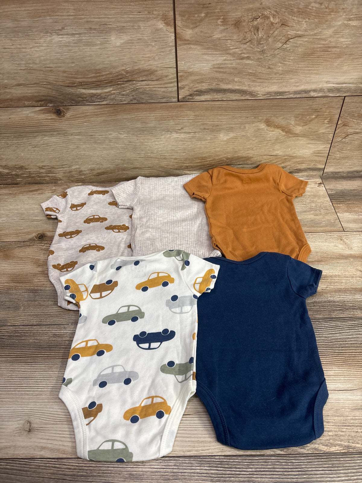 DreamGro 5pk Bodysuit Set Beige sz 0-3m