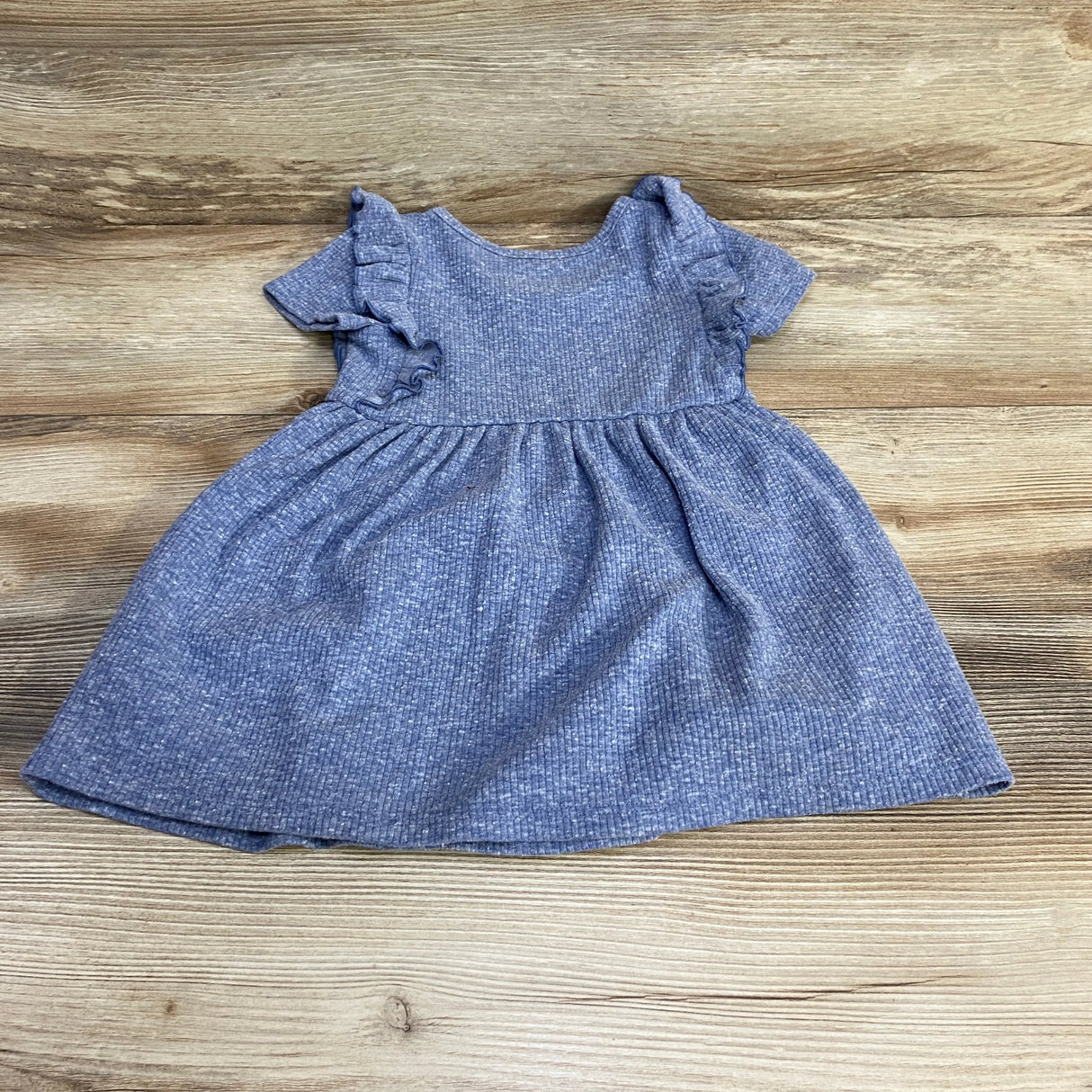 Cat & Jack Ruffle Trim Dress Blue sz 2T - Me n Mommy To Be